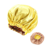 Bonnet de douche original jaune