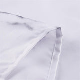 Rideau de douche marbre tissu blanc