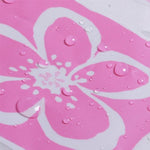 Rideau de douche rose poudré tissu