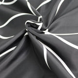 rideau de douche noir et blanc tissu
